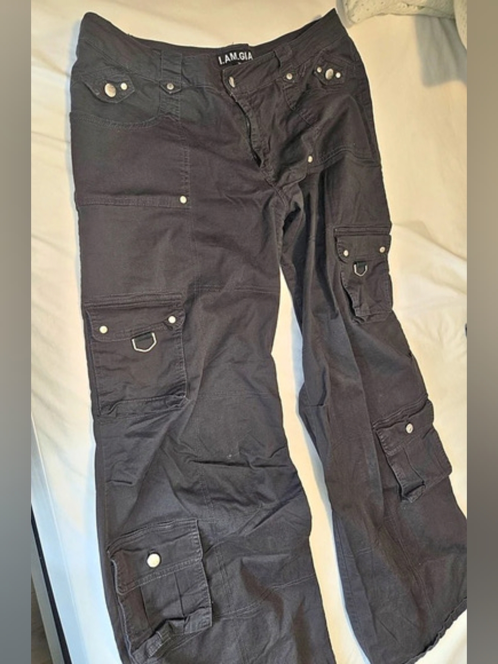 LAMGIA Navy Cargo Pants Size XL Like New